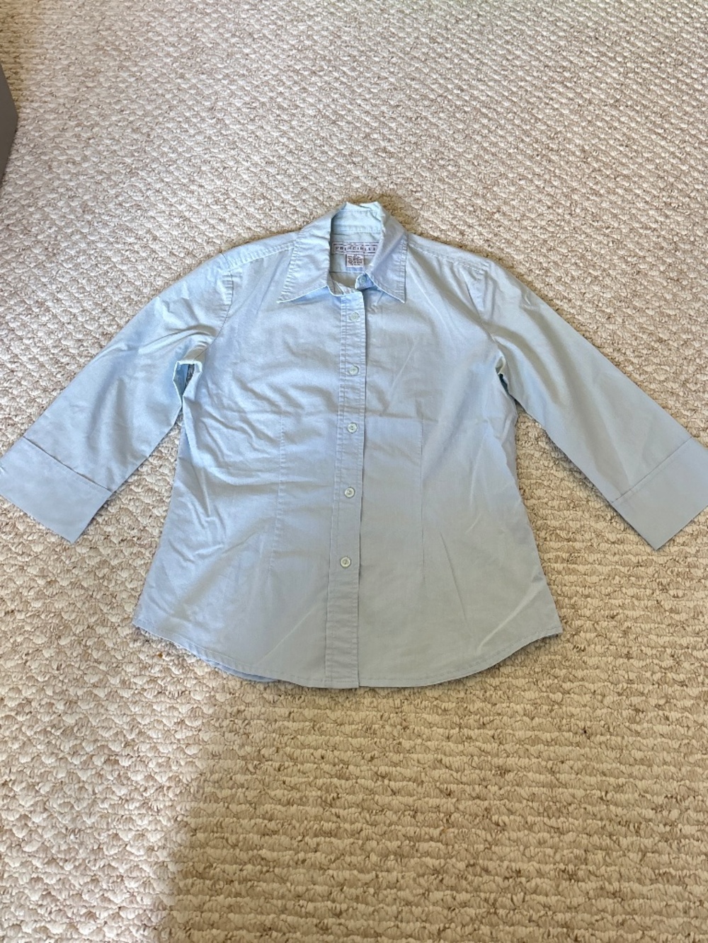 Blue button down